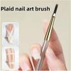 1/5/6 Pcs Nail Art Brush Checker Nail Drawing Painting Line Brush Nail Art Tool Acrylic Painting Brushes Diy Design Manicure Tool