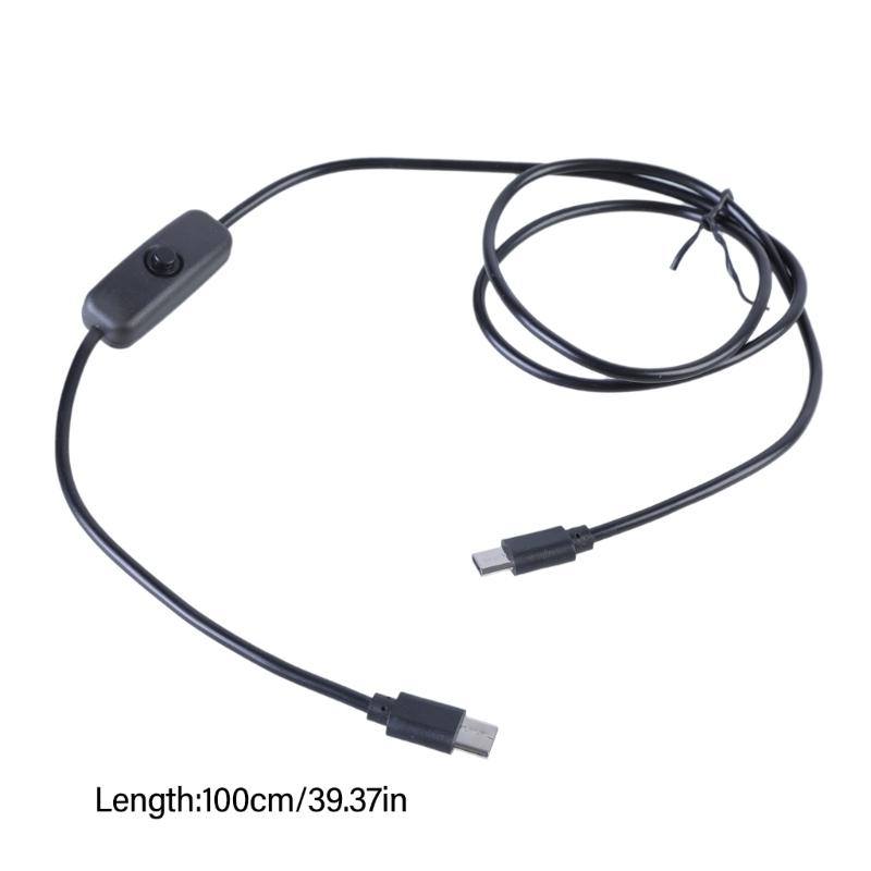 USB C to USB C Power Cable with Switching Efficient PD60W for Phones Tablets and Small Appliances 100CM