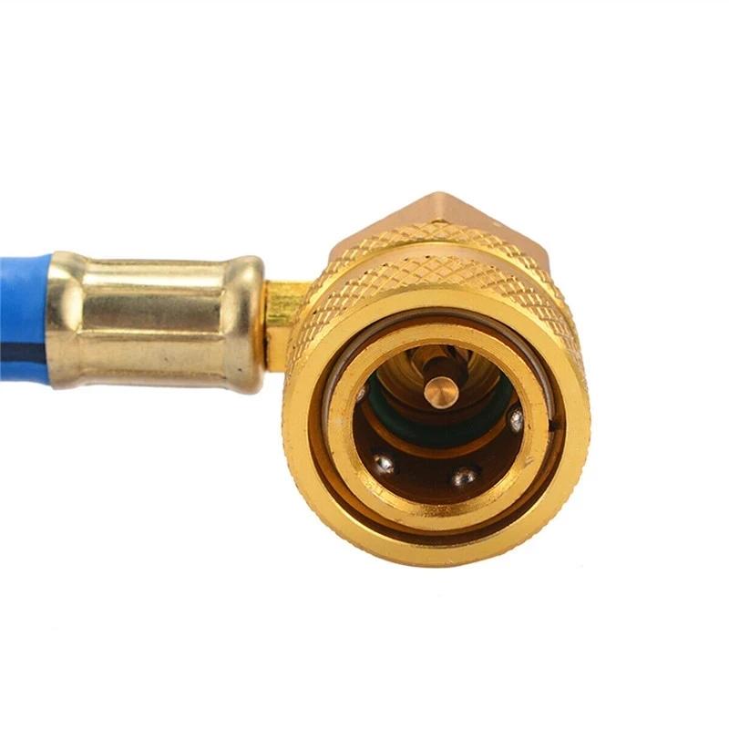 R134A Auto Klimaanlage Kältemittel Befüllschlauch Kit 1/2 Dosenöffner Hahn Befüllschlauch und Manometer für R12 R22 134A