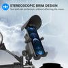 Motorcycle Phone Mount Holder Waterproof Motorcycle Cell Phone Holder Anti-theft 360 Degrees  Rotation Motorbike Rearview Mirror Mount for 3.5-6.5inch