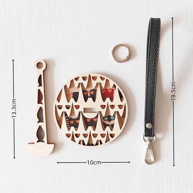 Portable wrist yarn stand wooden products