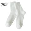 Isolierte Thermosocken für Damen, Verdickte Imitation Nerz Samtsocken, Weiche Plüschsocken, Winter Nichtrutschende Strumpfwaren Warm Einfarbig Gemütlich