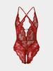 Sexy Tops Summer Bodysuits Baby Doll Sleeveless Thin Lace Sexy Transparent Lingerie Set Fishnets Backless Slim Club Party Body