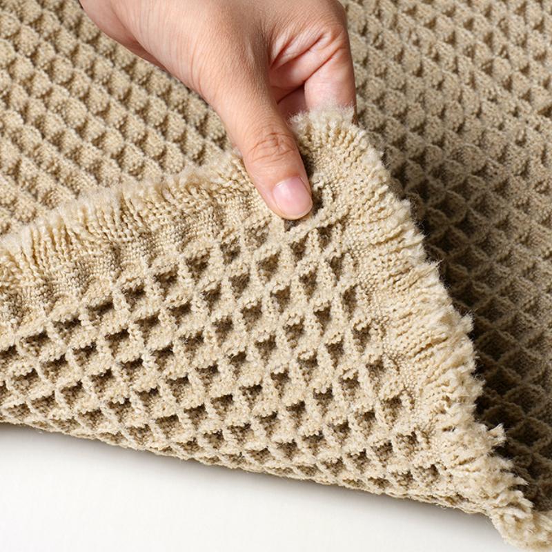 Waffel Badematte Rutschfest Ultra-Saugfähig Polyester-Mischteppich Maschinenwaschbar mit Quasten für Badezimmerboden