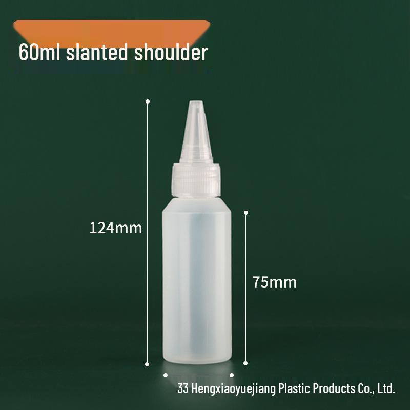 In Stock: 50 Semi-transparent 100ml Pointed-tip Squeeze Bottles for Liquid Pigment.