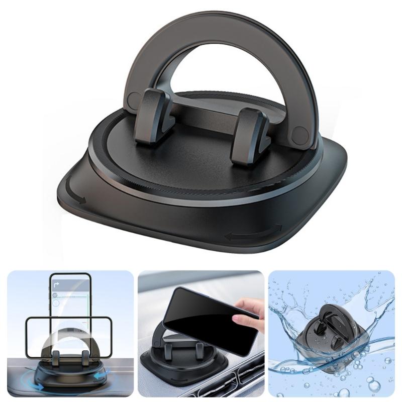 Strong ABS Dashboard Phone Holders with Not Slip Grip Quick Installation Car Dashboard Phone Mount for Smartphones