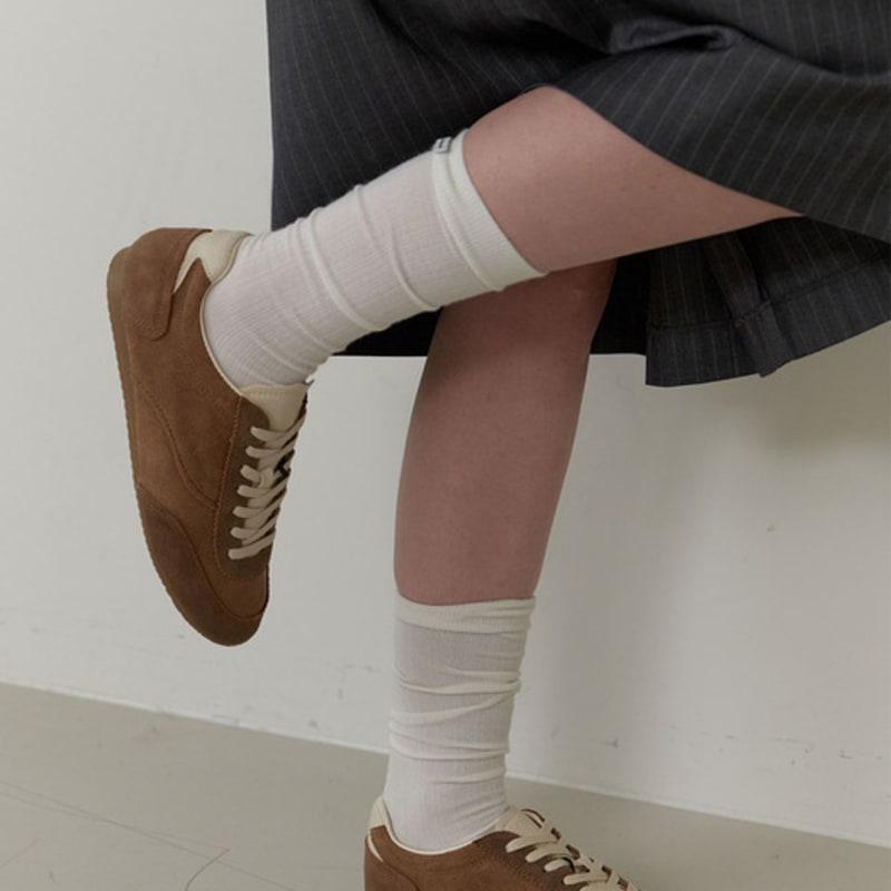 LOVE ME MONSTER Papas Formal Middle Socks_3COL (L253MSC020)