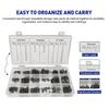 A96I-Premium 890Pcs Circlip Snap Ring Assortment Kit 1Set-3 Types 18 Sizes Includes Storage Case