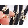 10pcs Universal Metal Zipper Butterfly Bow Zipper Slide Replacement Zipper Head  Replacement Kits