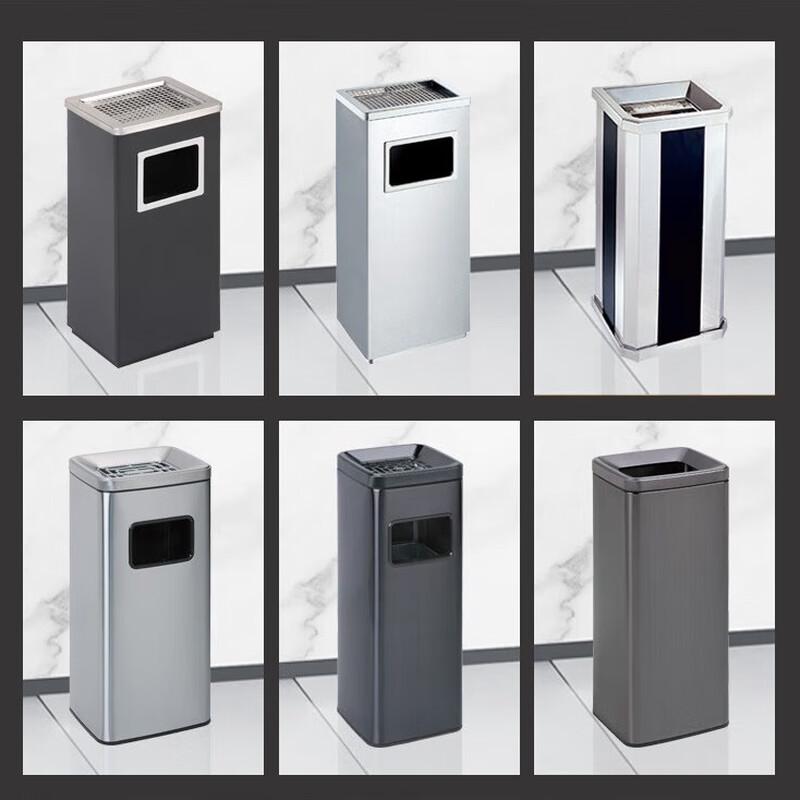 Maixiang Commercial Vertical Stainless Steel Ashtray Trash Can
