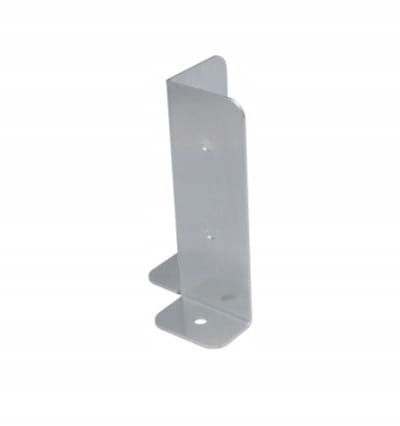 Base for connecting poles, galvanized, 75x75x200x3 mm