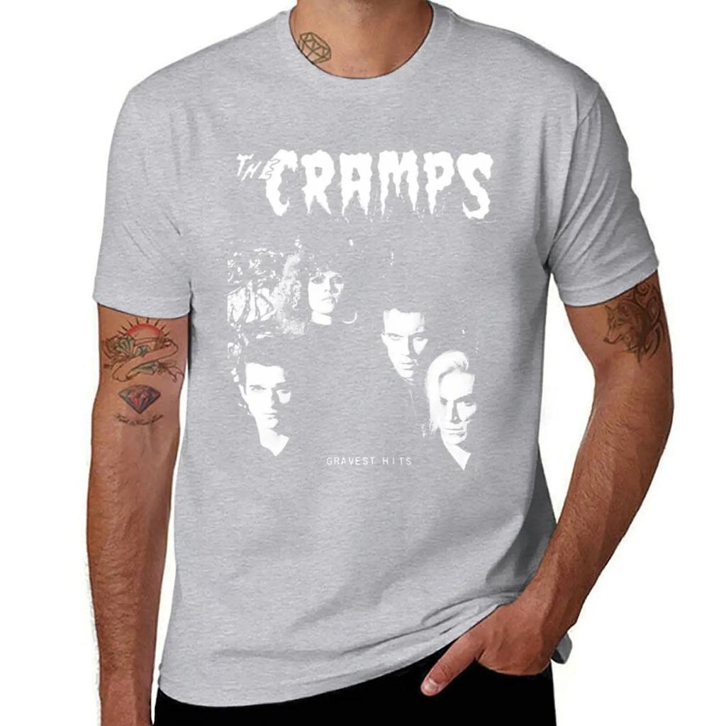 The Cramps Gravest Hits T-shirt t-shirts grafiska t-shirts löst sittande t-shirts animefigurer djurtryck för pojkar herr träningsskjortor