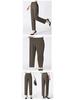 Plus Size Velvet-Lined Pants for Middle-Aged & Elderly Women - Autumn/Winter Straight Leg