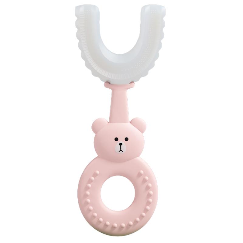 U-Shape Toothbrush Manual Toothbrush Kids Toothbrush Teeth Cleaning Tool Silicone Teeth Whitening Cleaning Tool Brush