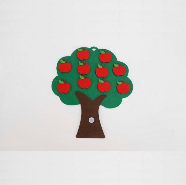 Children's Cartoon DIY Felt Learning Board for Early Education and Arithmetic