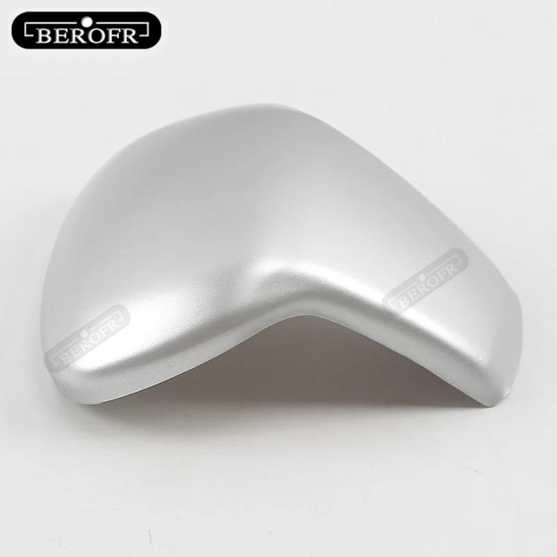 For Volkswagen Viloran Car Gear Head Shift Knob Handle Cover Trim Sticker Shift head cover Carbon fibre Matte silver