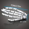 Spooky Chic White Skull Hair Claw - Resin Zombie Hand Grip for Women, Perfect for Halloween & Cosplay Parties