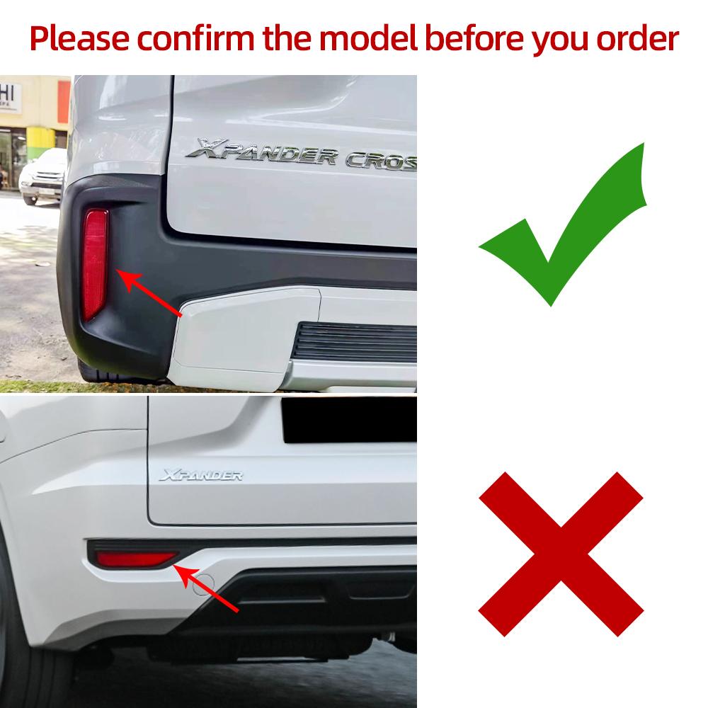 2PCS LED Rear Bumper Reflector Tail Brake Light For Mitsubishi Xpander 2022 2023 Xpander cross 2019-2021 Fog Lamps Turn Signal l