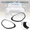Headlight Trim Bezel for Mini Cooper Countryman 2011-2016 No.51139801573/51139801574 Front Left Right Headlamp Bezel Headlight Cover Decor Black 1