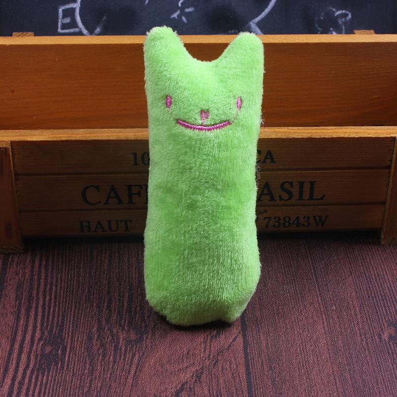 

Pet Plush Toy Relieve Loneliness Sound Colorful Little Thumb Catnip Toy For Cats Dog Thumb green