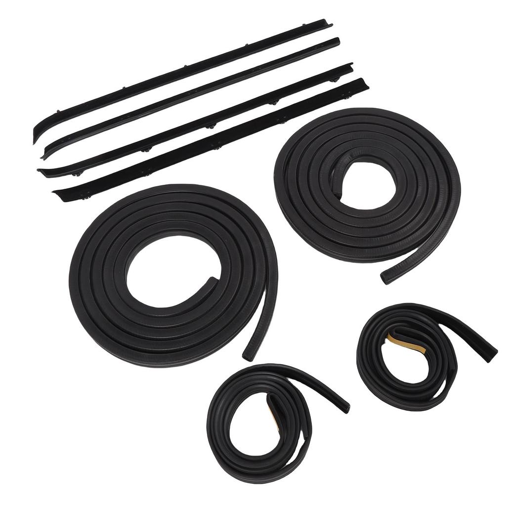 Door Seal Window Run Channel Sweep Felt Rubber Weatherstrip Kit 15569072 Replacement for C10 C20 C30 K10 K20 K30 R1500