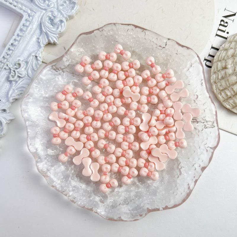 New Resin kt Bowknot 10*5mm Colorful Nail Art Accessories Nail Phone Case Hairpin Decoration DIY