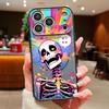 Strange Skull Pattern Magnetic Phone Case For iPhone 17 ProMax 16 15 14 13 Pro Max For Magsafe Wireless Charge Shockproof Cover
