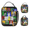Dispatch Game Lunch Bag Picnic Lunch Box For Unisex Vintage Print Tote Food Bags Oxford Convenient Cooler Bag