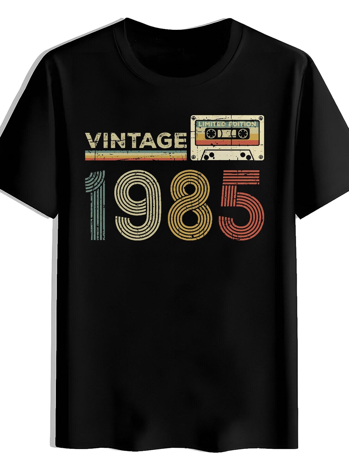 T-shirt VINTAGE Multicolored Striped Print XXL