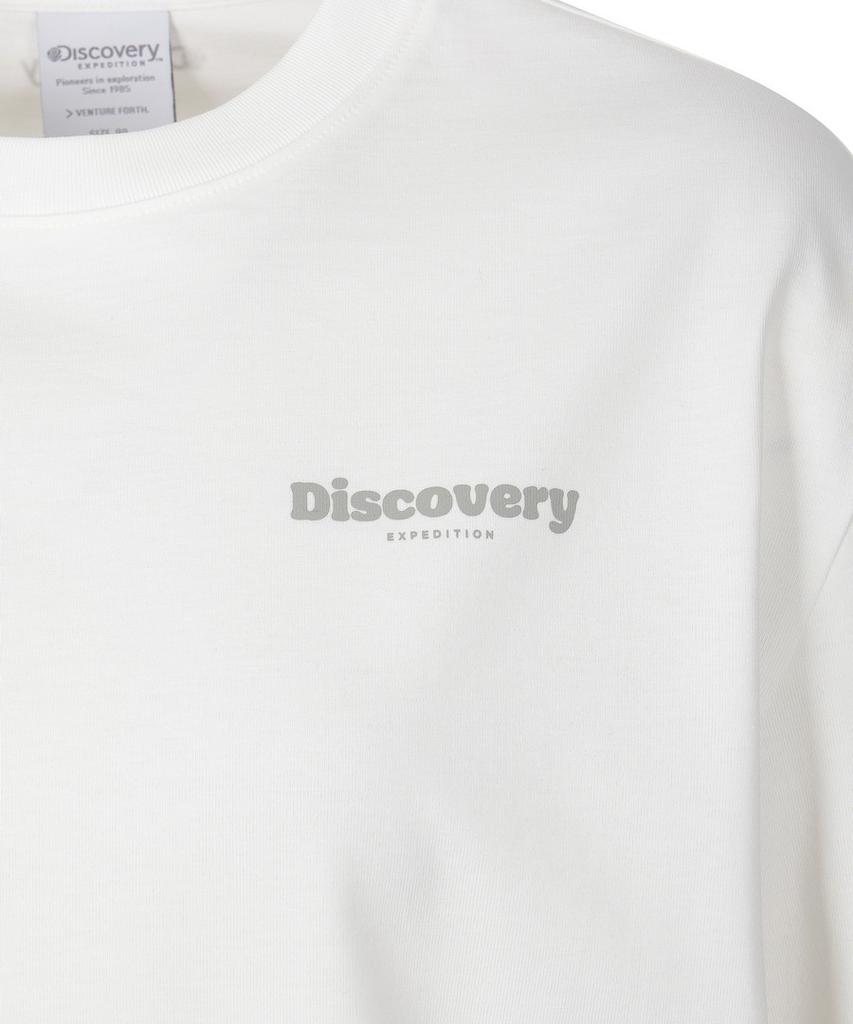 DISCOVERY EXPEDITION Women'S Small Logo Long Sleeve T-Shirt (White)