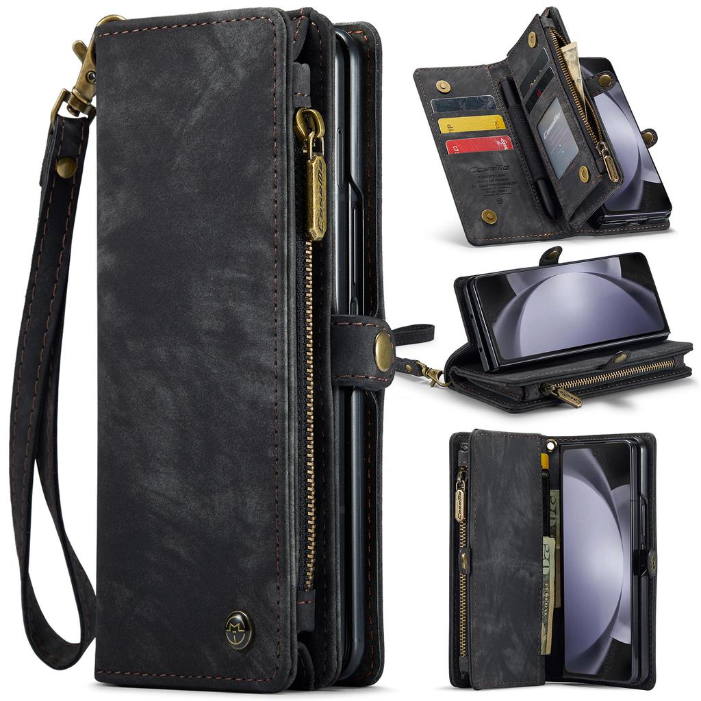 Suitable for Samsung Z Fold 40% Off Foldable Phone Case ZFOLD5 Card Slot Wallet Phone Leather Case Multifunctional