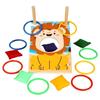 Portable Sandbag Toss Game Wooden Montessori Puzzle Toy  for Kid Toddler