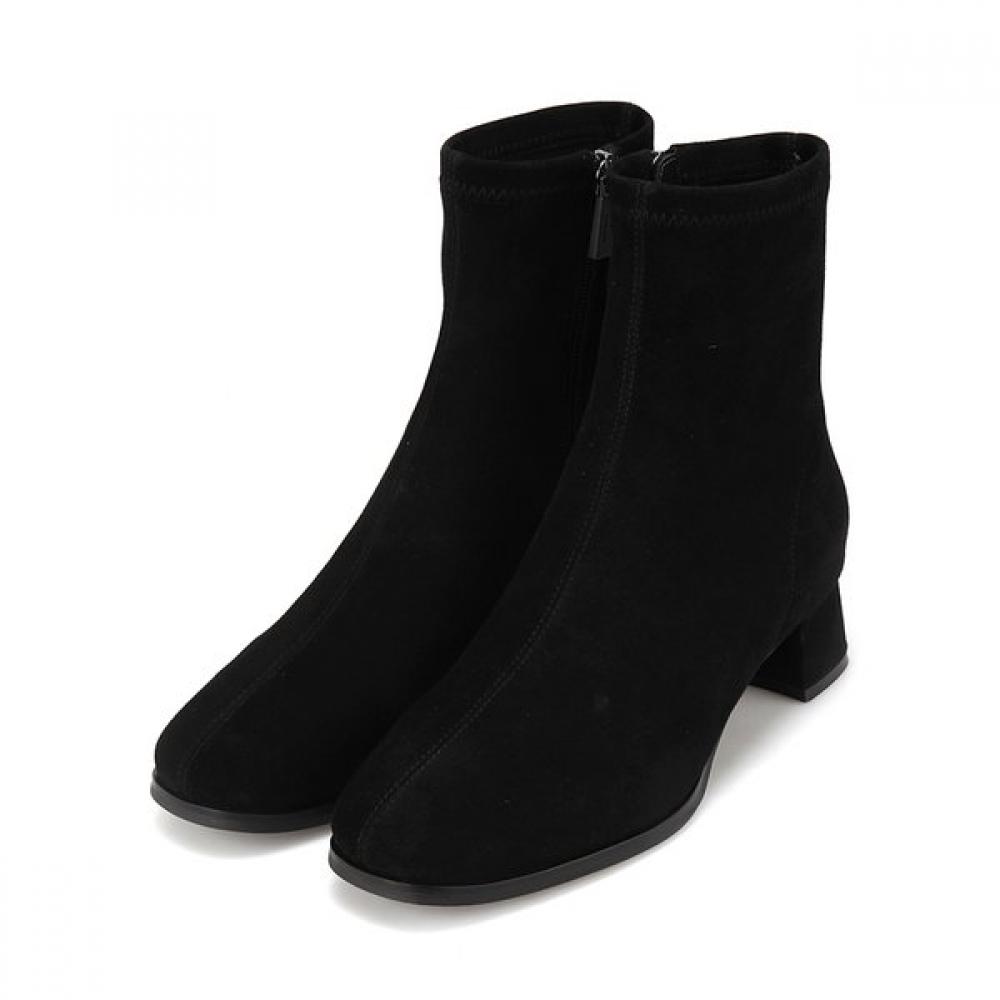 Barbara Lambskin Suede 4cm Stretch Ankle Boots Bbi858bk 255mm