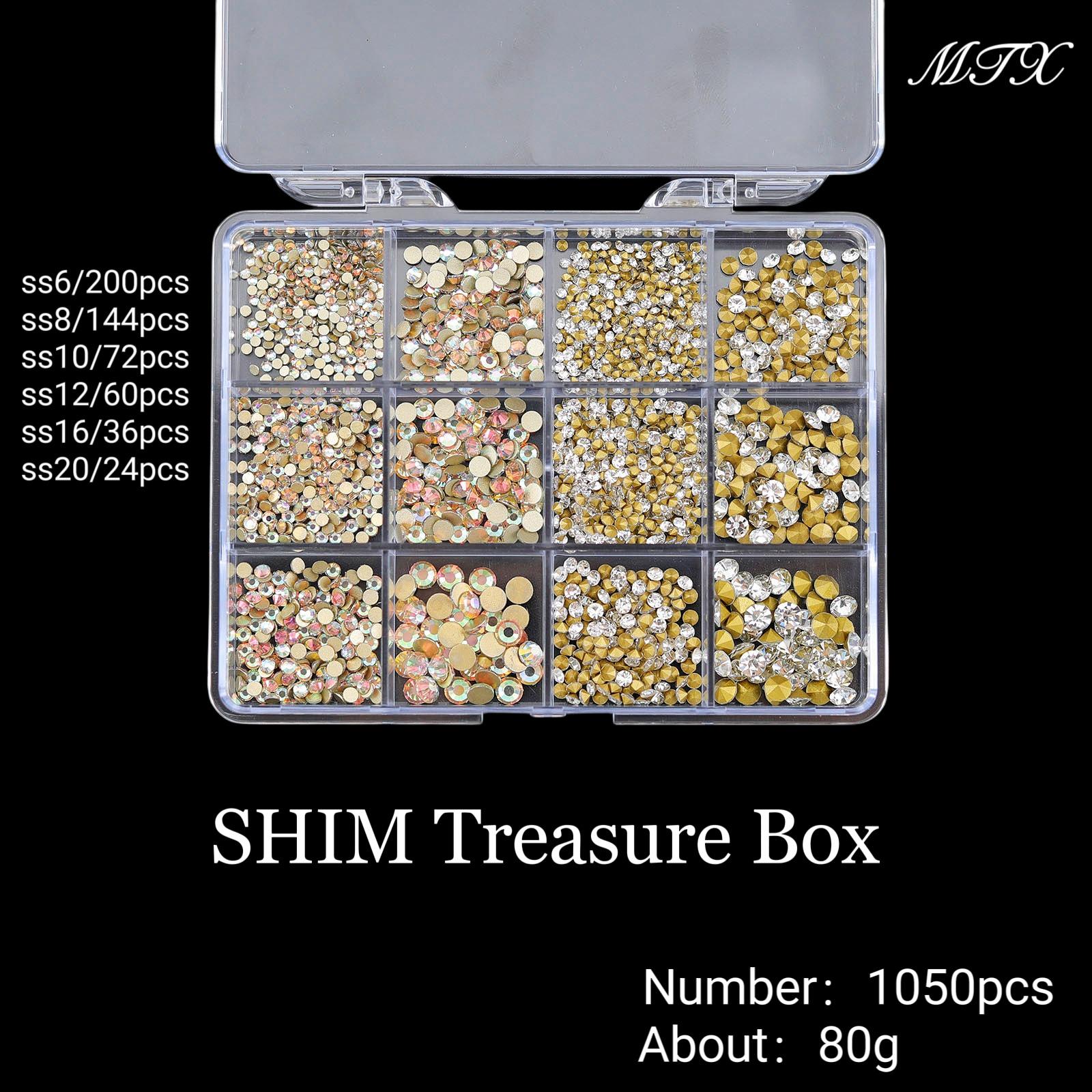 

Специальное покрытие Аксессуары для нейл-арта: Набор круглых коробочек с 12 отделениями и стеклянными стразами для украшения кончиков пальцев