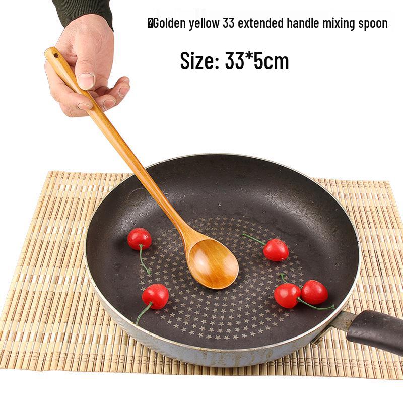 Engraved Wooden Stirring Spoon with Long Handle (33 ) - In Stock
