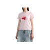We11done FW23 Cartoon Pattern Monster Print Casual Round Neck Short Sleeve T-Shirt Women T-Shirt Pink WD-TT3-23-719-U-PK