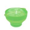 Silicone Microwave Popcorn Bowl Bucket DIY Fruit Dish Popcorn Maker with Lid Chips  Christmas