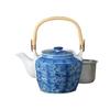 Stainless with Tea 16 X Sumihajiki Peony with Basket 8 Porcelain Teapot Teapot, Steel, Strainer, 13.5 Cm, 1500cc, Design, Strainer, No.