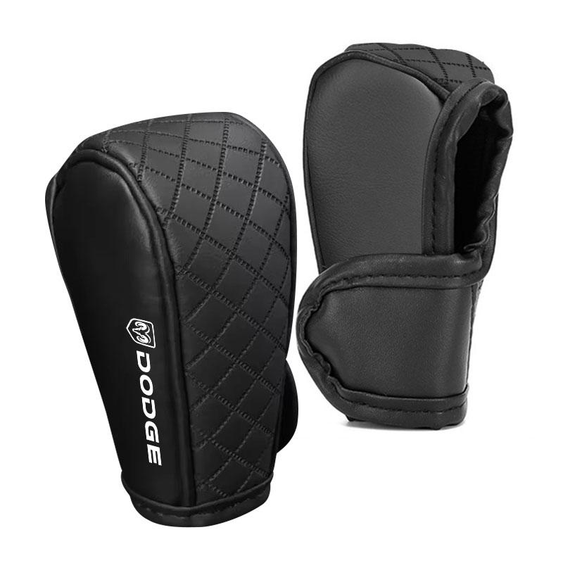 1 Stück Leder Rutschfest Verschleißfest Auto Schalthebel Abdeckung Car Styling für Dodge SRT Charger Ram Caravan Journey 1500 Durango Challeager NITRO