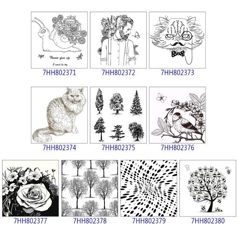 Рождественский Олень Дерево Силиконовый Прозрачный Штамп-Печать Скрапбукинг Фото Прозрачный Штамп Прилипающий Штамп Тиснение Альбом Декор Поделка Искусство