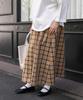Research Skirt Check Gathered Skirt for Women GUNCLUB 1 [Urban Doors] FORK&SPOON DF36-25V029