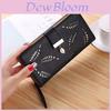 2023 New Ladies Wallet Hollow Leaf Pattern Pu Leather Zipper Closure Long Card Holder