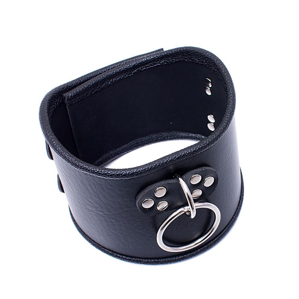 BDSM Slave Posture Collar,Leather Tall Choker Submissive,Leather Neck Harness Bondage Restraints,Restriction,Sex Toys for Coupl