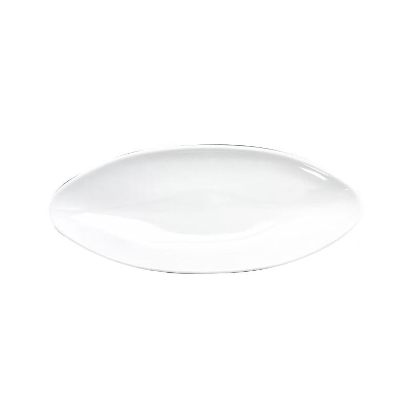 Durable Melamine Imitation Porcelain Oval Fish Plate