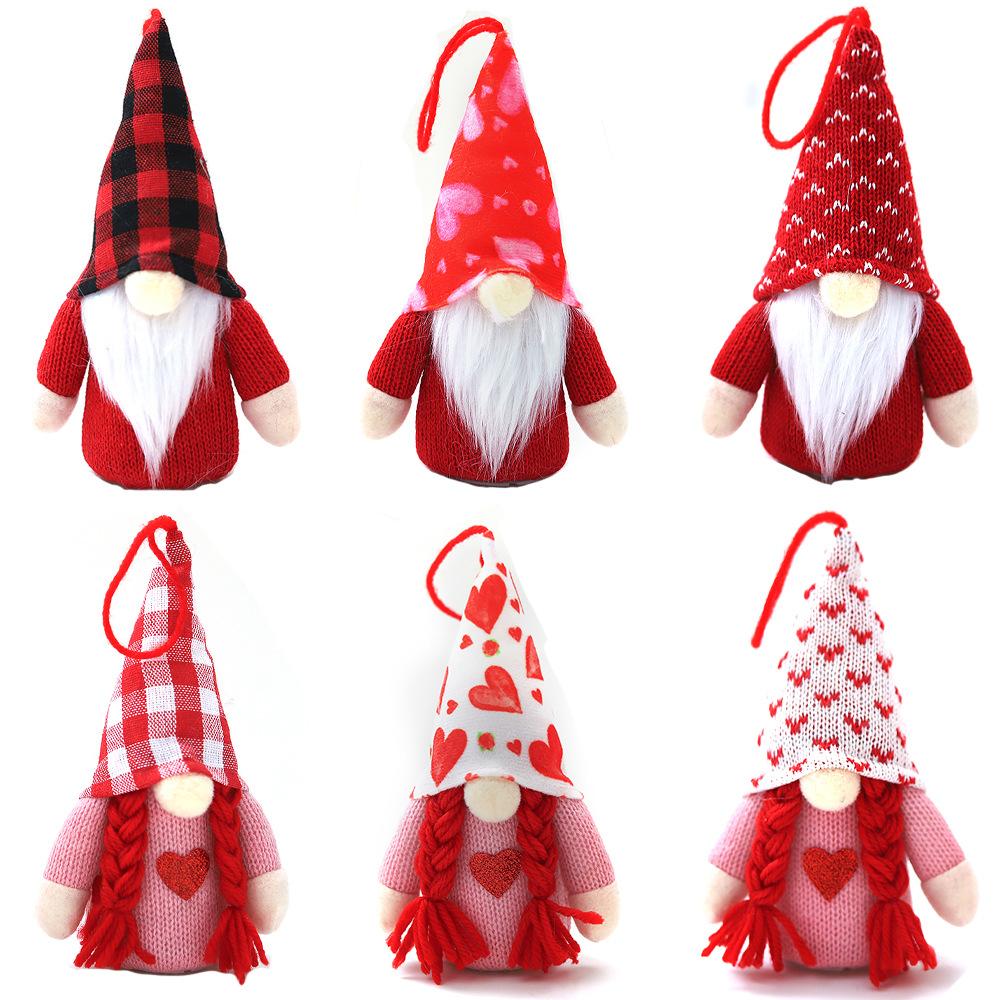 Doll Christmas Decoration Hanging Party Decoration Plush Lights Wall 1 Pc 28cm Bedside Faceless Doll For Xmas Tree