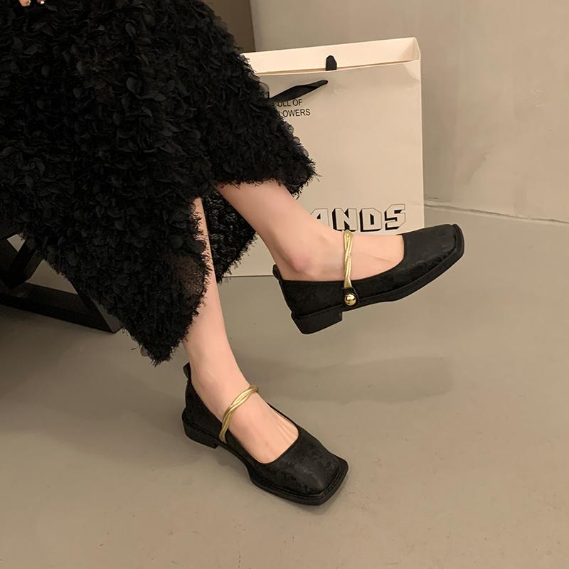Shoes Woman Flats Modis Elegant Dress Summer 2024 Comfortable New Mary Janes Korean Shoes Elegant Female Footwear 2024 Comfortab