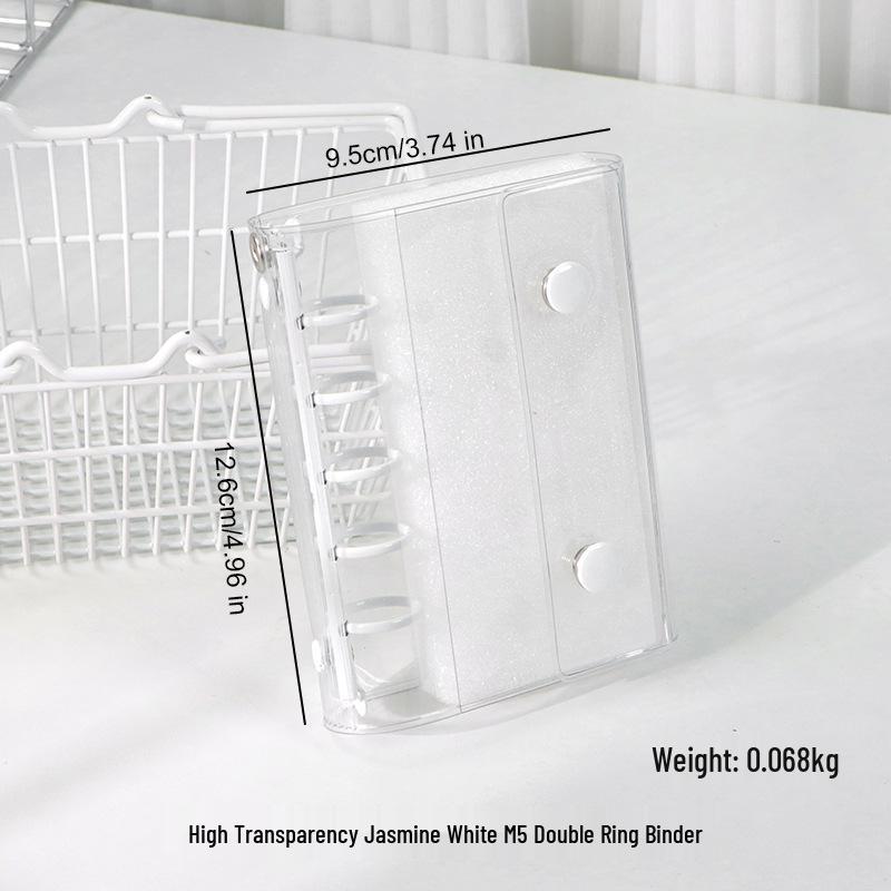 M5 Transparent PVC Binder Cover for A6/A7 Photocards & Stickers