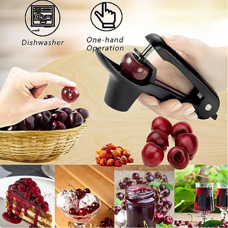 Hot selling kitchen gadget seed remover tools Multi-Function Stainless Steel Manual Press-on Olive and Cherry Coring tools
