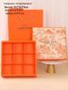 Mid-Autumn Mooncake & Pastry Gift Box with Egg Yolk Pastry, Peach Blossom Pastry, and Chinese Candy in a Nine-Grid Design.
