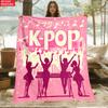 K-POP Print Blanket.Warm and Comfortable Flannel,Bedroom,Sofa,Bed,Chair,Gift,Picnics,Trip, Camp,Blankets.